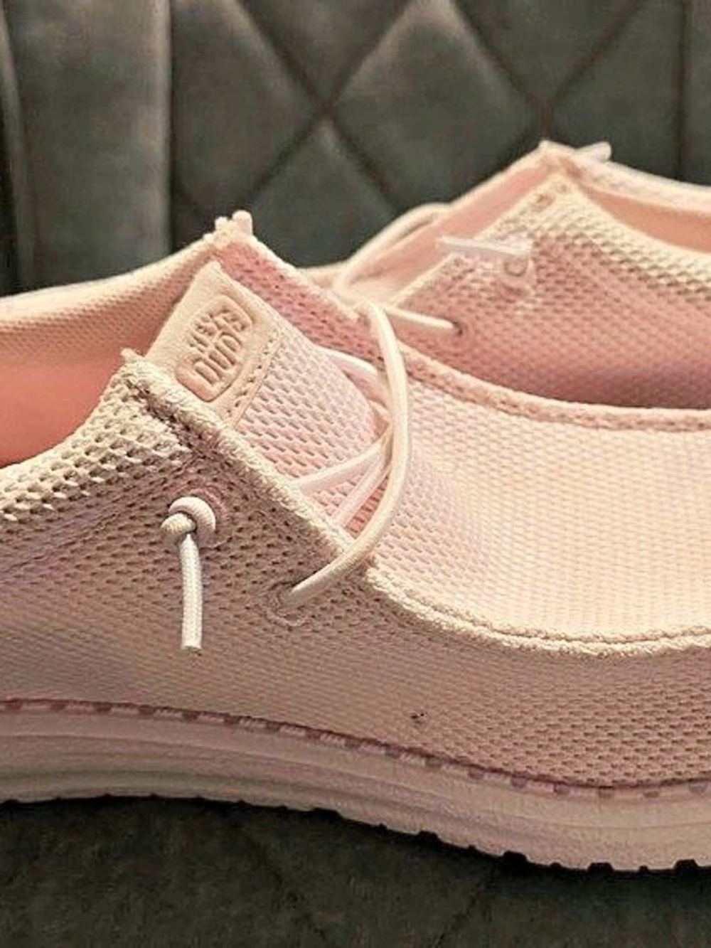 Hey Dude Wally Youth Funk Mono Light Pink Light Pink Sneakers US J6